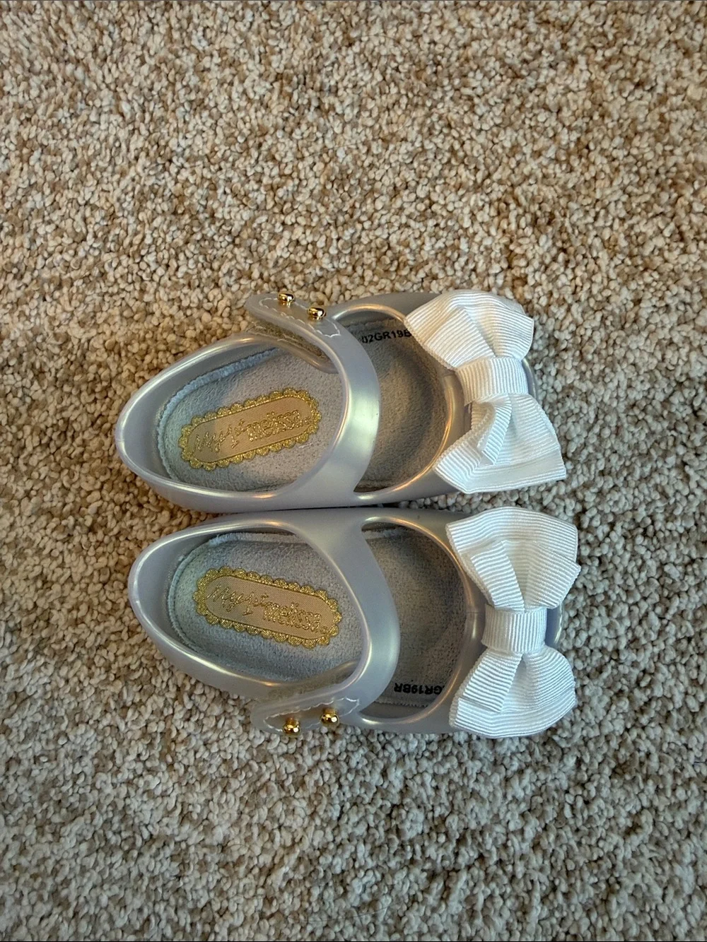 MINI MELISSA - My First Mini Melissa Jelly Flats - Size 3 NWOT NEVER WORN